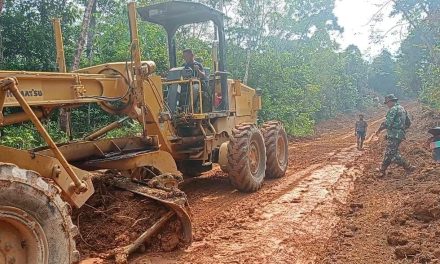 Grader Dan Excavator Terus Bermanuver Di Bukit Peranginan
