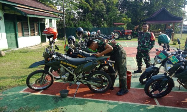 Denpal II/2 Jambi Melaksanakan Pemeliharaan Di Kodim 0420/Sarko