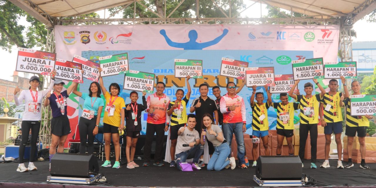 Polda Jambi Gelar Fun Run Dalam Rangka Sambut Hari Bhayangkara
