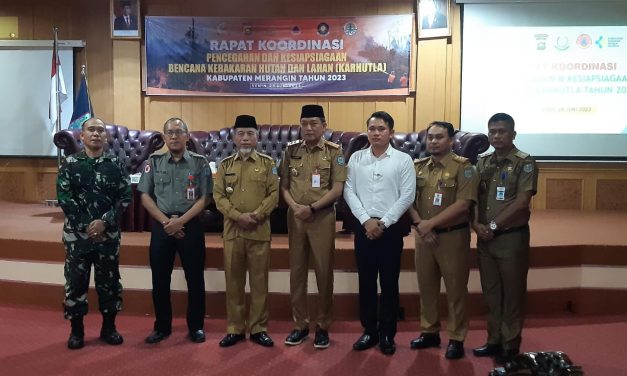 Pejabat Kodim 0420/Sarko Hadiri Rapat Karhutla