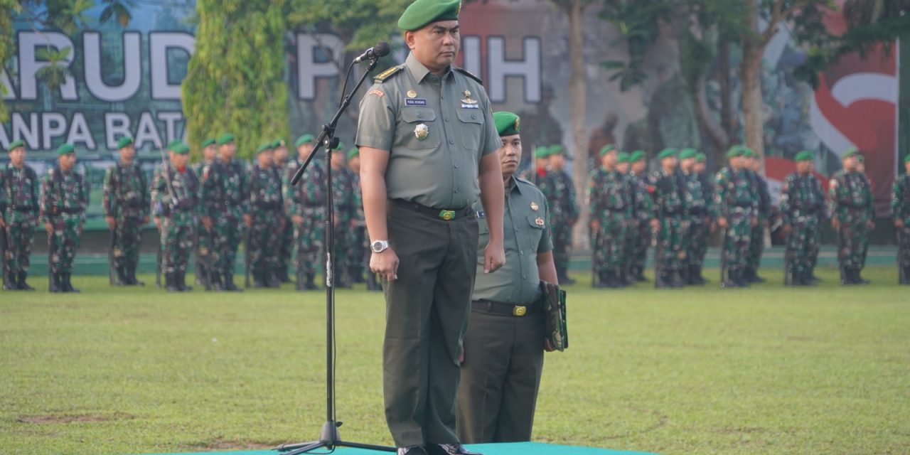 Upacara Bendera Tingkatkan Nasionalisme Prajurit Korem 042 Gapu