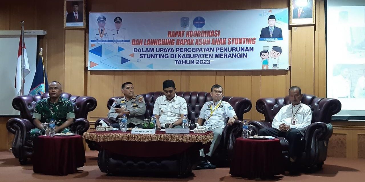 Pejabat Kodim 0420/Sarko Hadiri Rapat Koordinasi Cegah Stunting