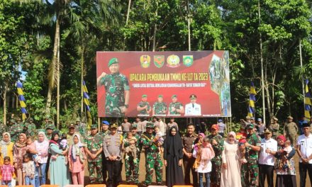 TNI Manunggal Membangun Desa (TMMD) ke-117 Kabupaten Bungo Secara Resmi Dibuka Oleh Wakil Bupati Bungo H. Syafruddin Dwi Apriyanto, S.Pd,