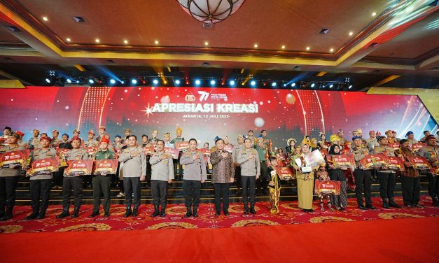 Lomba Infografis HUT Bhayangkara Ke-77, Prajurit Kodim 0419/Tanjab Raih Juara 3 Kategori TNI Tingkat Mabes Polri.