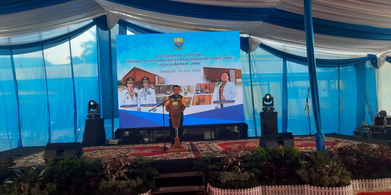 Peletakan Batu Pertama Pembangunan Gedung Radiologi Center RSUD Raden Mattaher jambi