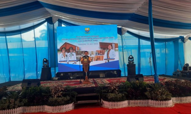 Peletakan Batu Pertama Pembangunan Gedung Radiologi Center RSUD Raden Mattaher jambi