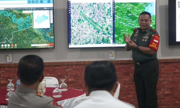 Dihadapan Kepala BNPB, Danrem 042/Gapu Paparkan Strategi Satgas menangkal Bencana Karhutla di Prov. Jambi