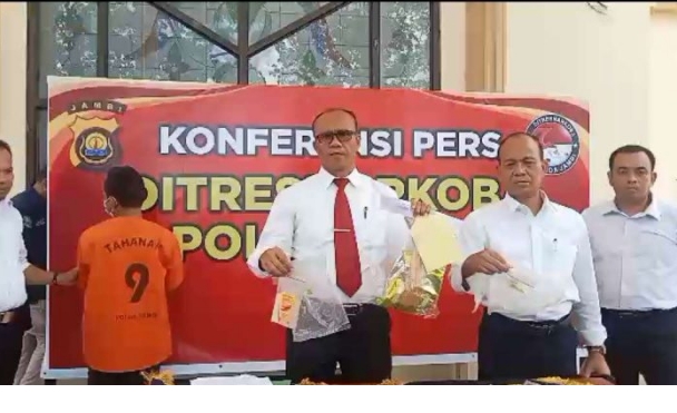Ditresnarkoba Polda Jambi Kembali Rilis Pengungkapan Tindak Pidana Narkoba di Wilayah Hukum Polda Jambi
