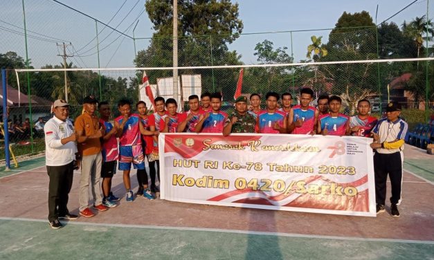 Semarak Kemerdekaan HUT RI Ke-78, Kodim 0420/Sarko Selenggarakan Perlombaan