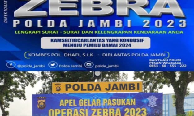 Polda Jambi Gelar Operasi Zebra, Catat Jadwal dan Point Penindakannya, Ini Kata Dirlantas Polda Jambi Kombes Pol Dhafi
