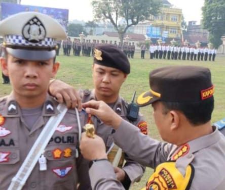 Kapolresta Jambi Kombes Pol Eko Wahyudi SIK MH Memimpin Langsung Jalannya Apel Pasukan Pelaksanaan Operasi Zebra Siginjai 2023