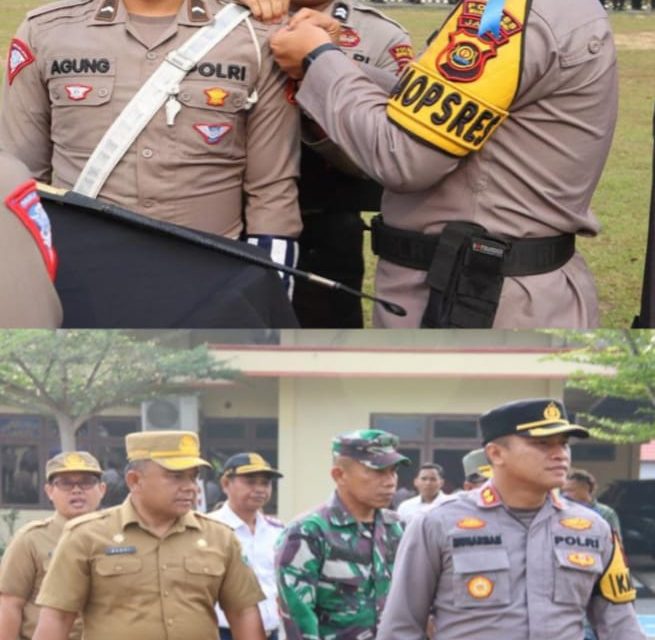 Kapolres Muaro Jambi AKBP Muharman Artha SIK Memimpin lLangsung Apel Gelar Pasukan Operasi Zebra 2023