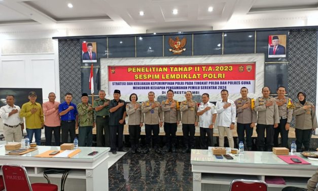 Sespim Lemdiklat Polri Penelitian Tahap II TA 2023 Strategi Dan Kebijakan Kepemimpinan Polri Guna Mengukur Kesiapan Pengamanan Pemilu Serentak 2024 di Polresta Jambi