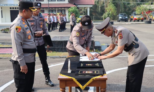 Kapolres Tebo Akbp I Wayan Arta Ariawan SH.S.ik.MH Rotasi jabatan sejumlah Kapolsek berikut daftar nya