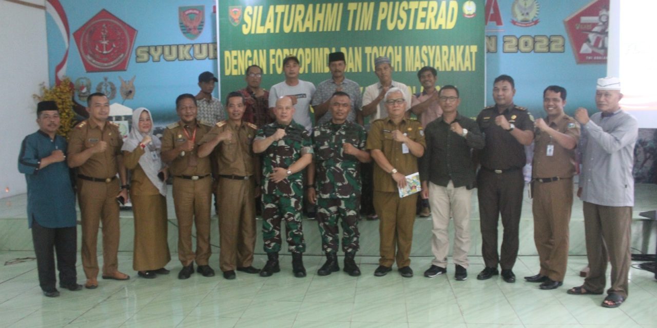 Kunjungan Kerja Di Makodim 0420/Sarko, Tim Pusterad Silaturahmi Dengan Masyarakat