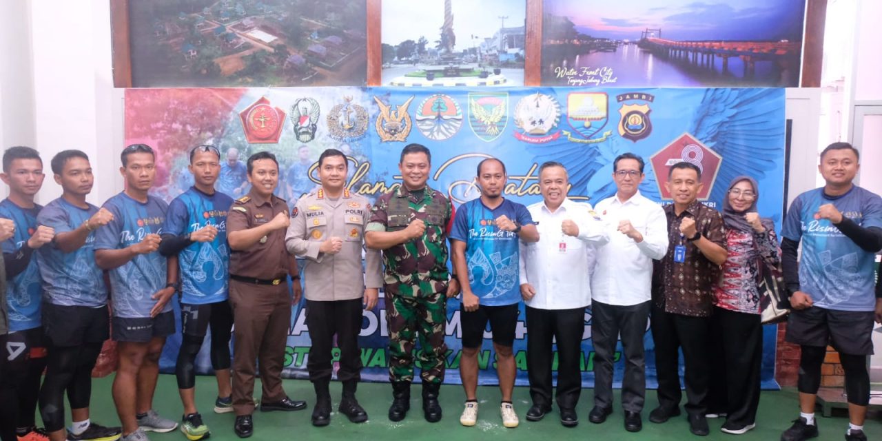 Kabid Humas Polda Jambi Kombes Pol Mulia Prianto Hadiri Acara Penyambutan Dan Pelepasan TIm Kick OF Rising Tide A