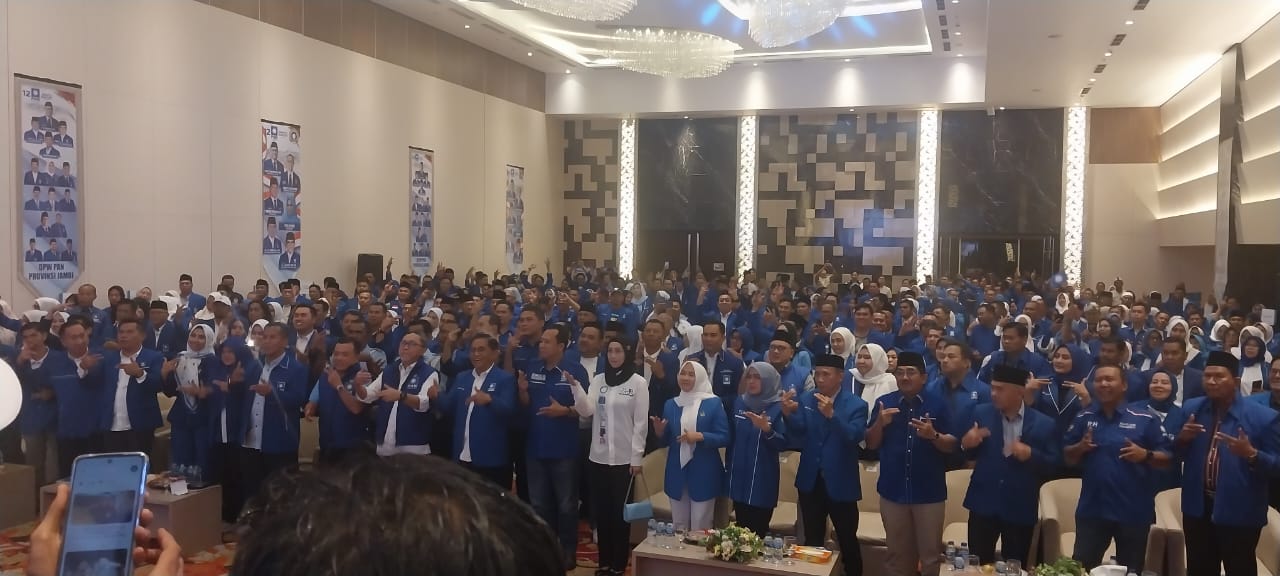 DPW Partai Amanat Nasional (PAN) Provinsi Jambi menggelar Rapat Koordinasi bersama para kader serta Calon Anggota Legislatif (Caleg) PAN Se-Provinsi Jambi Tahun 2023