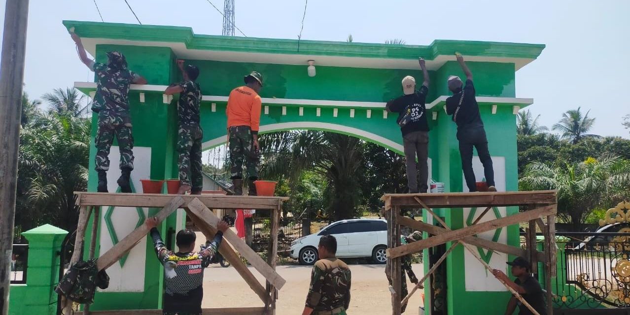 Sambut HUT TNI, Kodim 0420/Sarko Renovasi Tempat Ibadah