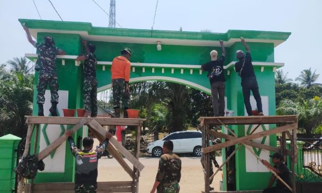 Sambut HUT TNI, Kodim 0420/Sarko Renovasi Tempat Ibadah