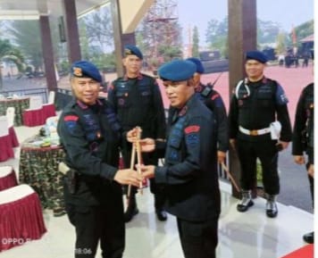 Danpas Brimob Polri kujungan kerja ke jambicek kesiapan Satuan Brimob Polda Jambi pengamanan pemilu tahun 2024