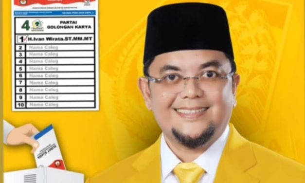 H.ivan Wirata.ST.MM.MT Dari Partai Golkar nomor urut 1 Calon legislatif DPRD Provinsi Jambi Dapil Batanghari-Muaro Jambi Siap memenangkan Pemilihan legislatif 2024