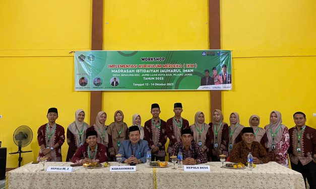 Madrasah Ibtidaiyah Jauharul Iman Senaung menggelar Workshop Implementasi Kurikulum Merdeka Tahun Pelajaran 2023 -2024.