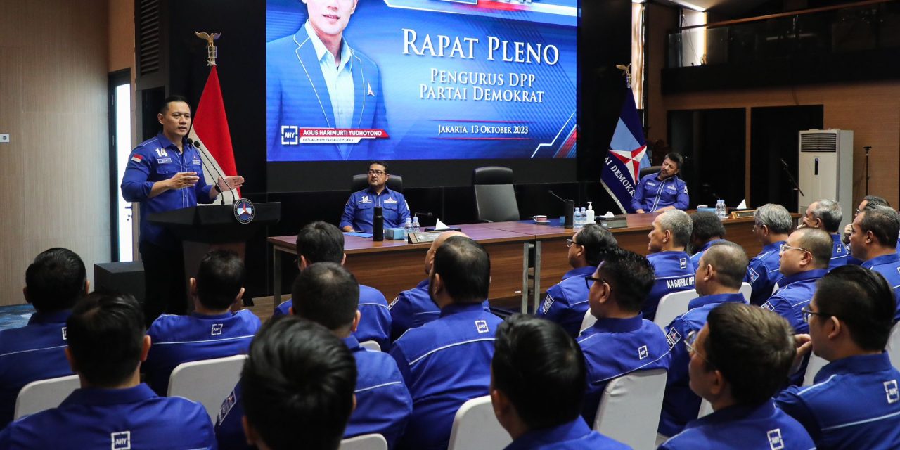 AHY Gelar Rapat Pleno Sampaikan 2 Agenda Penting Mengenai Pilpres dan Pileg 2024