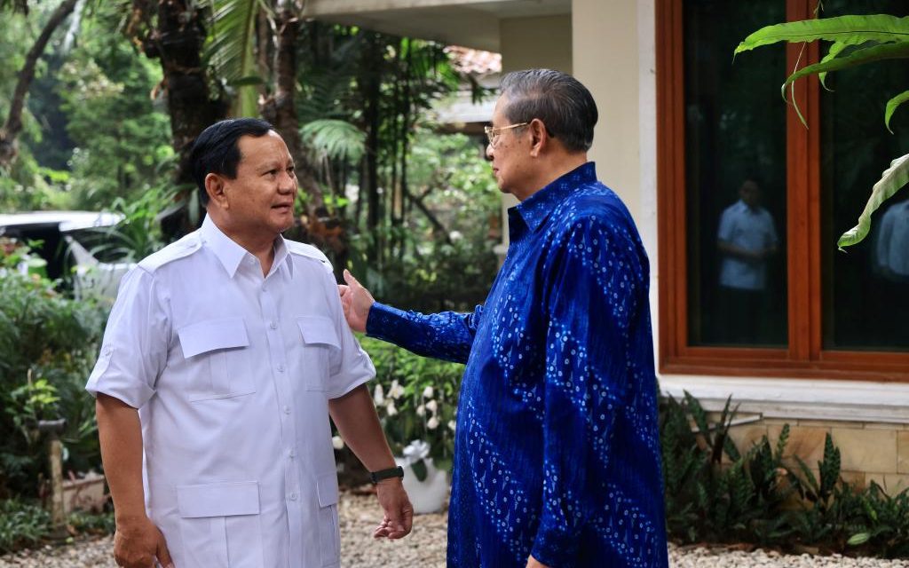 Capres Prabowo Subianto Meminta Doa Restu dari SBY Sebelum Pendaftaran di KPU