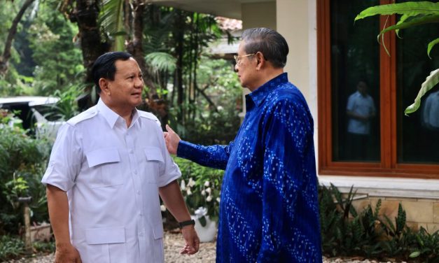 Capres Prabowo Subianto Meminta Doa Restu dari SBY Sebelum Pendaftaran di KPU