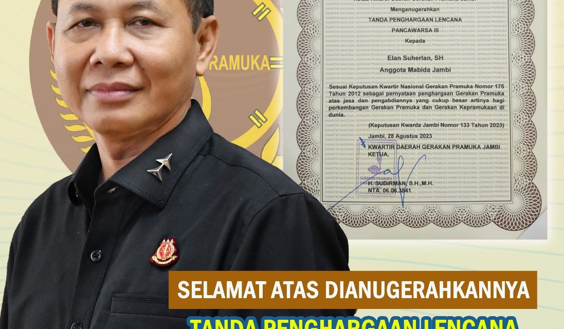 Kajati Jambi Dianugerahi Tanda Penghargaan Pancawarsa III