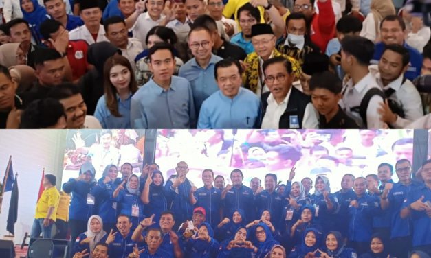 Ketua DPC Partai Demokrat Kabupaten Muaro Jambi Asnawi Rifai.m.pd, menyambut Kedatangan Gibran Rakabuming Raka, Cawapres Prabowo memenangkan pilpres 2024