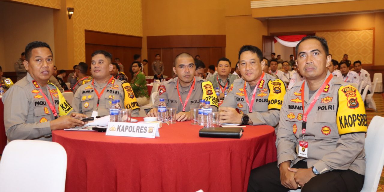 Kapolresta Jambi Hadiri Rakor Lintas Sektoral OMB Rangka Pengamanan Pemilu 2023-2024 Mewujudkan Pemilu Aman Damai