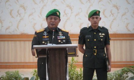 Danrem 042/Gapu Brigjen TNI Supriono S.IP., M.M memimpin langsung Acara serah terima jabatan Pejabat Korem 042/Gapu