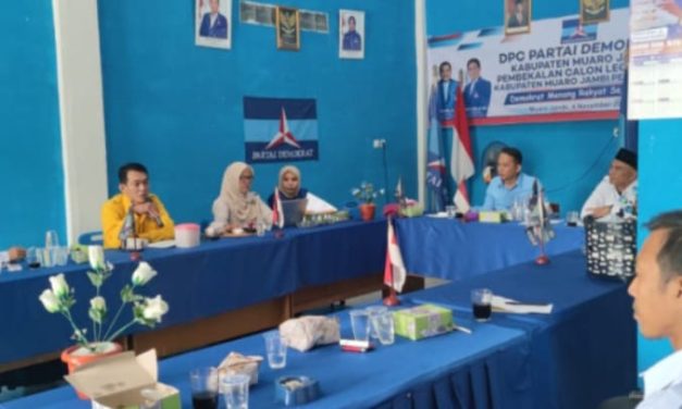 Ketua DPC Partai Demokrat Kabupaten Muaro Jambi menggelar Rapat Ketua TKD Muaro Jambi Prabowo- Gibran Tahun 2023