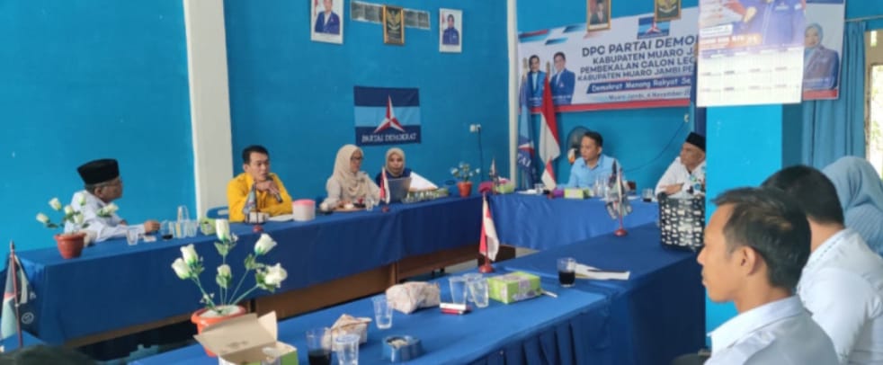 Ketua DPC Partai Demokrat Kabupaten Muaro Jambi menggelar Rapat Ketua TKD Muaro Jambi Prabowo- Gibran Tahun 2023