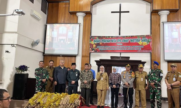 Pastikan Perayaan Malam Natal Aman, Dandim 0415/Jambi bersama Forkopimda kota Jambi kunjungi sejumlah Gereja.