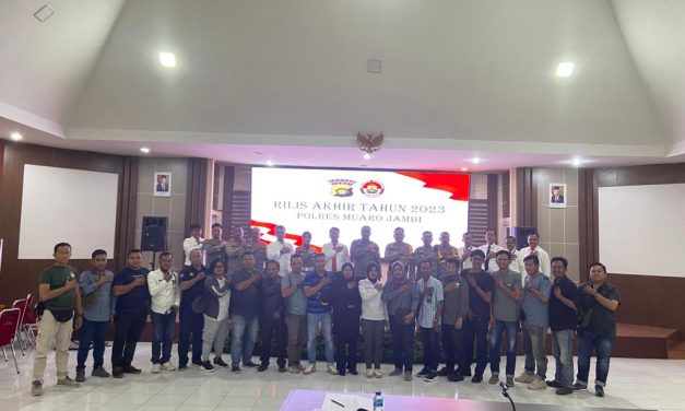 Kapolres Muaro Jambi AKBP Muharman Artha SIK Menggelar Press Release Akhir Tahun 2023