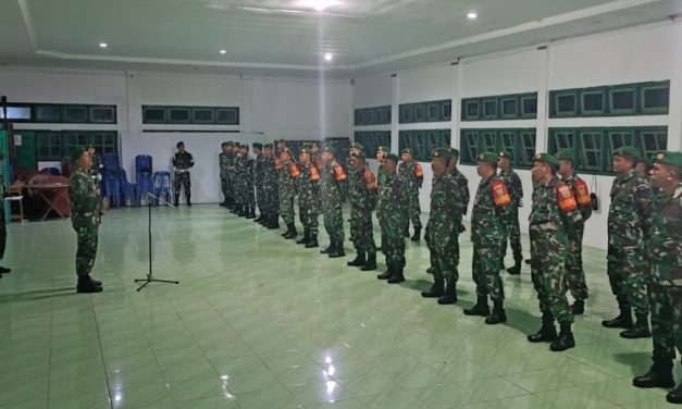 Pastikan Aman, Kodim 0420/Sarko Apel Siaga Pengamanan Malam Tahun Baru 2024