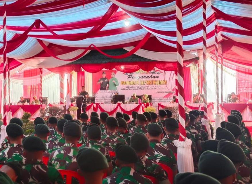Kunjungan Kerja di YONIF 142/KJ, Pangdam II/Sriwijaya Tekankan Prajurit Harus “PRIMA”