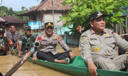 Cek Ke Lokasi Yang Terkena Banjir, Dandim 0420/Sarko Dan Porkopimda Adakan Monitoring Daerah