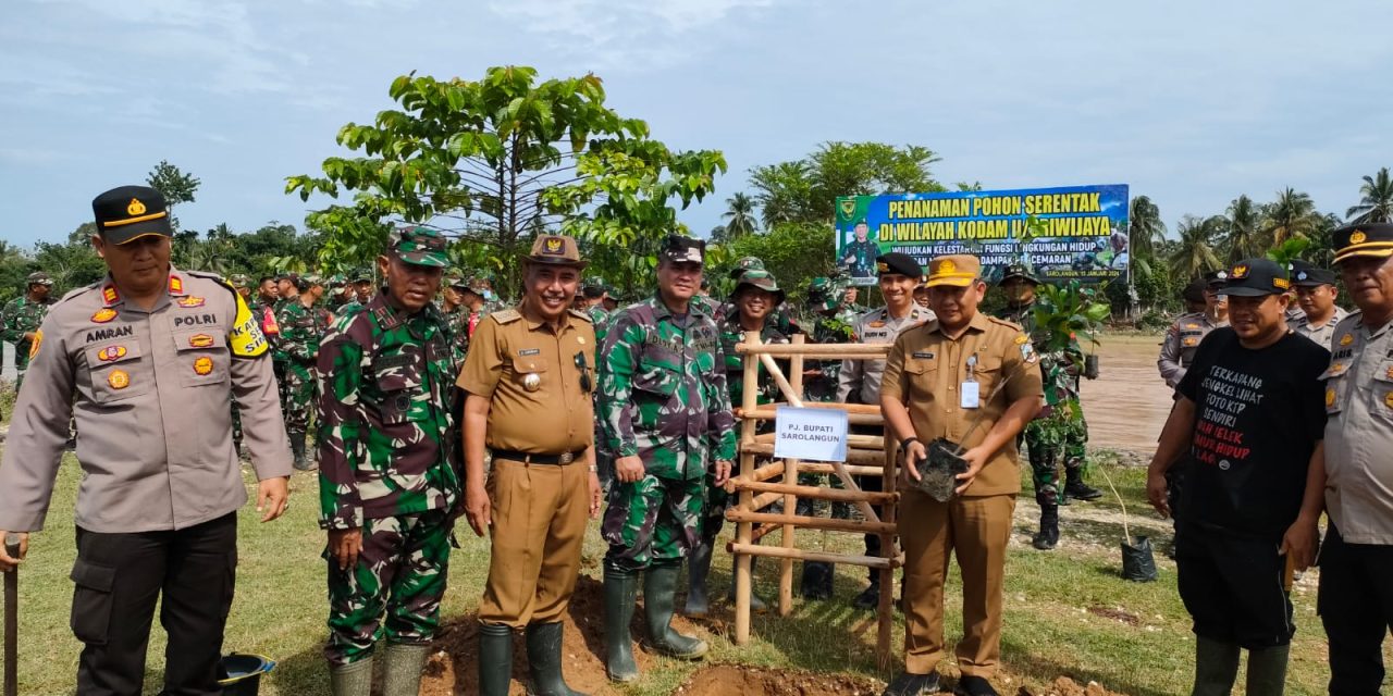 Wujudkan Penghijauan Kembali, Bersama Forkopimda kodim 0420/Sarko Adakan Penanaman Pohon