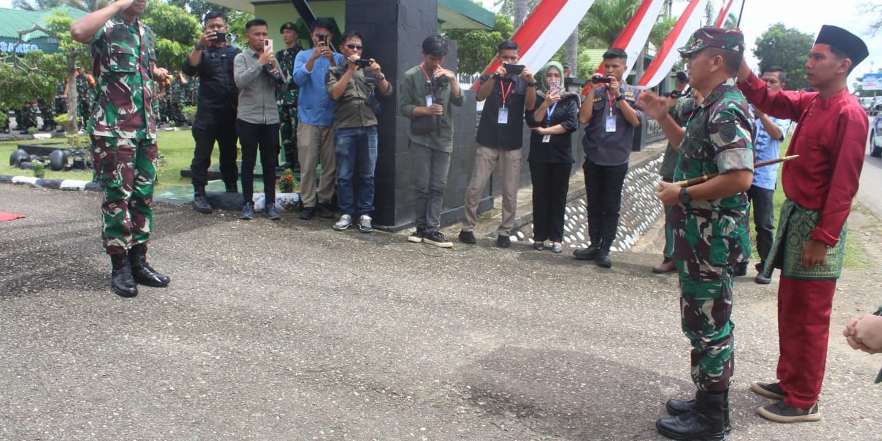 Dandim 0420/Sarko Sambut Pangdam II/Sriwijaya, Kunker Ke Kodim0420/Sarko
