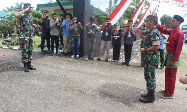 Dandim 0420/Sarko Sambut Pangdam II/Sriwijaya, Kunker Ke Kodim0420/Sarko