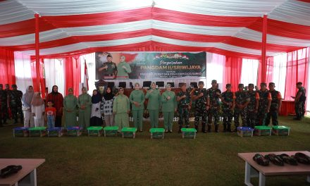 Dandim 0420/Sarko Sambut Pangdam II/Sriwijaya, Kunker Ke Kodim0420/Sarko