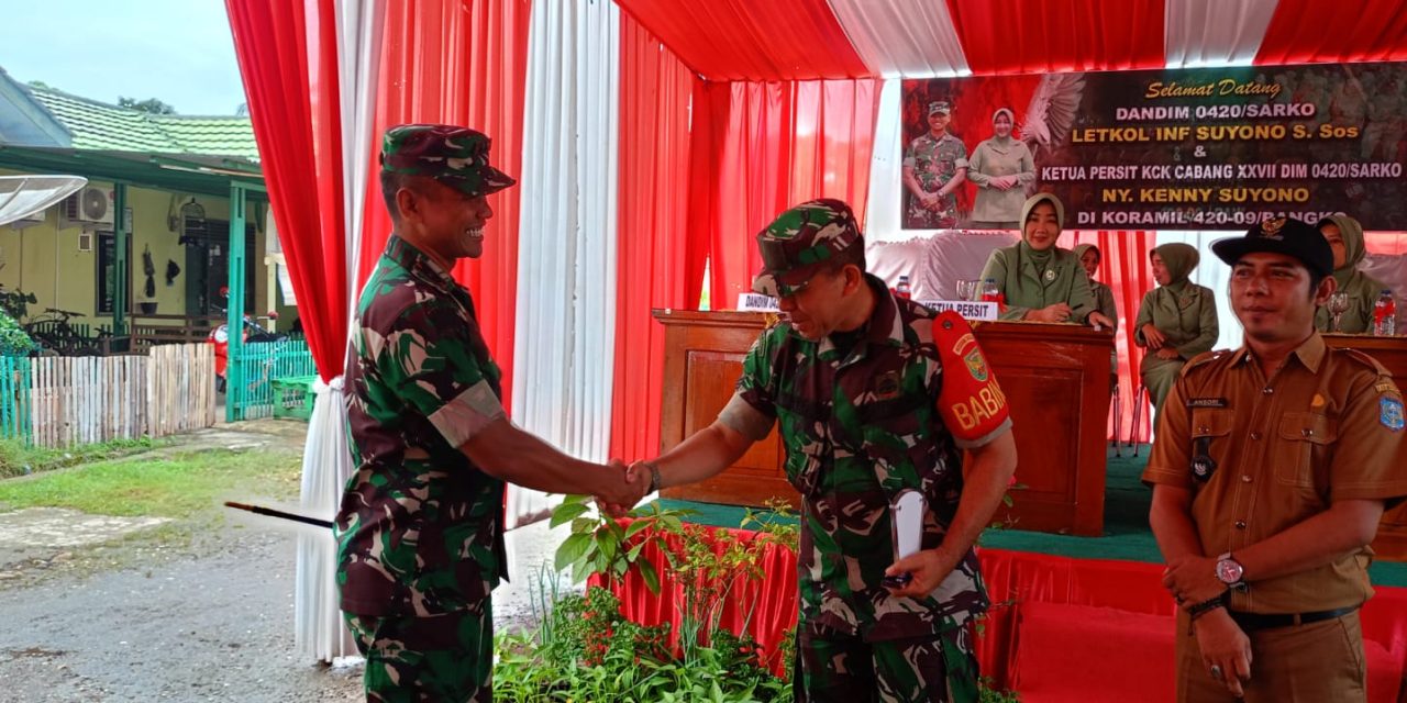 Dandim 0420/Sarko Bersama Ketua Persit KCK Cabang XXVII, Face To Face Dengan Prajurit Dan Persit