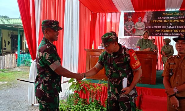 Dandim 0420/Sarko Bersama Ketua Persit KCK Cabang XXVII, Face To Face Dengan Prajurit Dan Persit