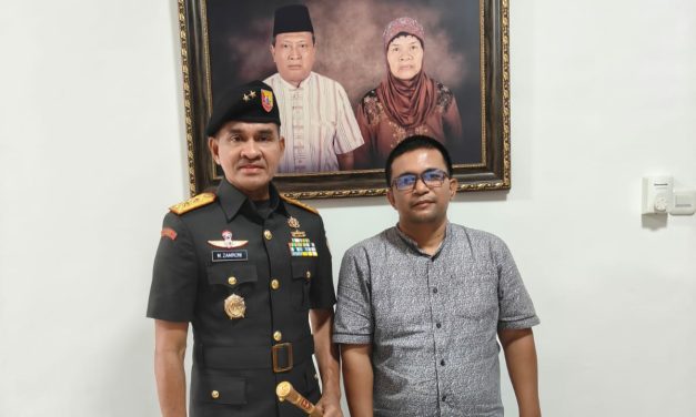 Silaturahmi Pimred Jurnal1 Bersama Hulubalang Pati Negri,”Mayjen TNI M.Zamroni”.