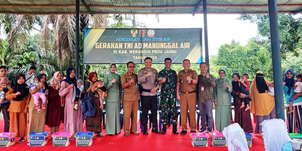 Secara Virtual, Dandim 0420/Sarko, Ikuti Kegiatan Launching Manunggal Air Bersih