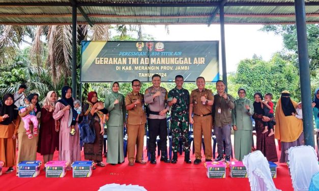 Secara Virtual, Dandim 0420/Sarko, Ikuti Kegiatan Launching Manunggal Air Bersih