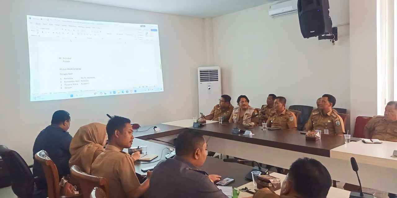 Kabag Ops Polresta Jambi, Hadiri Rapat Persiapan Apel Siaga Pengawasan Masa Tenang pada Pemilihan Umum tahun 2024.